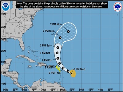 INFORMATION NOTE #1: TROPICAL STORM JERRY
